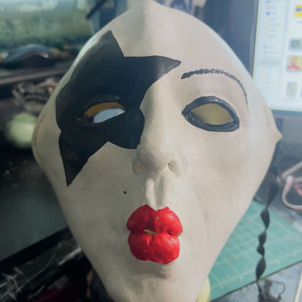 Vintage Kiss Paul Stanley Collectible Halloween Mask Memorabilia ~ Rock n Roll